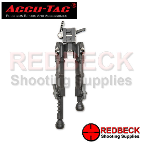 Accu-Tac BR-4 Rifle And Air Rifle G2 QD Picatinny Bipod Extended Top View Showing The Overall Look Of The Bipod. 