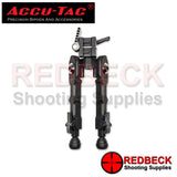 Accu-Tac BR-4 Rifle And Air Rifle G2 QD Picatinny Bipod Top View Showing The Picatinny Rail On The BR-4 Bipod. 