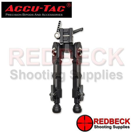 Accu-Tac BR-4 Rifle And Air Rifle G2 QD Picatinny Bipod Top View Showing The Picatinny Rail On The BR-4 Bipod. 