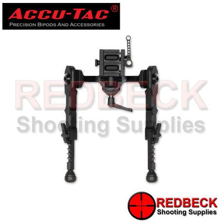 Accu-Tac FC-4 G2 Air Rifle And Rifle Bipod Arca Spec F Class Top Extended View Showing The Bipod With Its Legs Extended And The Exo Frame Look Of The Quick Reese System. 