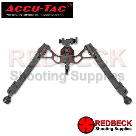 Accu-Tac FC-5 G2 Air Rifle And Rifle Picatinny Bipod Rear View Showing The Adjustable Throw Lever 