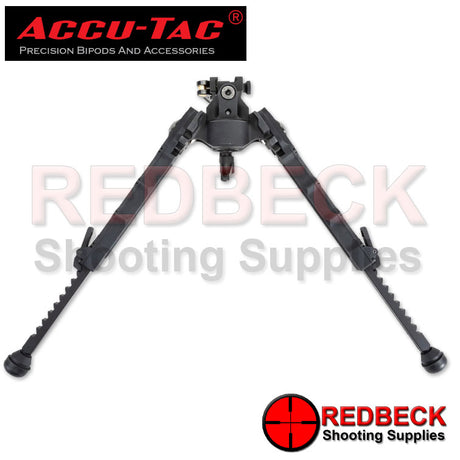 Accu-Tac PC-5 Rifle And Air Rifle Picatinny Bipod Extended View Showing The Bipod With Its Legs Extended And How They Are Held In Place. 