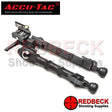 Accu-Tac SR-5 G2 Rifle And Air Rifle Picatinny Bipod Showing The Picatinny Mount And Accu-Tac Engraving Located On The Side Of The Bipod. 