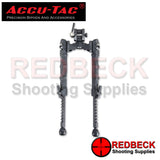 Accu-Tac WB-5 Air Rifle And Rifle Picatinny Bipod Extended View Showing The Bipod With Its Legs In An Extended Position And How The Legs Are Held Into Place Once The Bipod Legs Have Been Extended. 