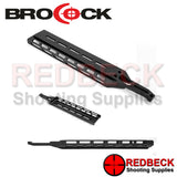BRK Ghost MLOK ARCA extended front rail for BRK Ghost Air Rifle, shown from different sides