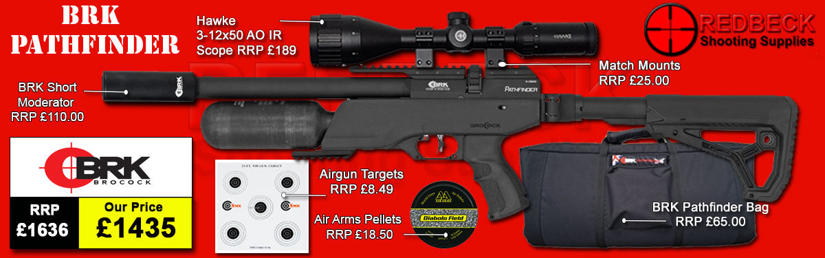 Brocock BRK Pathfinder XR Folding Stock Air Rifle Pro Package Deal ...