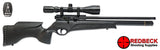 BSA BUCCANEER PRO Synthetic AIR RIFLE RIGHT HAND SIDE VIEW Showing the side lever and the pre studded stock.
