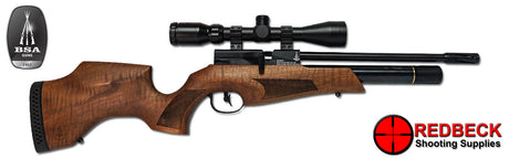 BSA Ultra CLX Walnut side lever air rifle shown from the right hand side