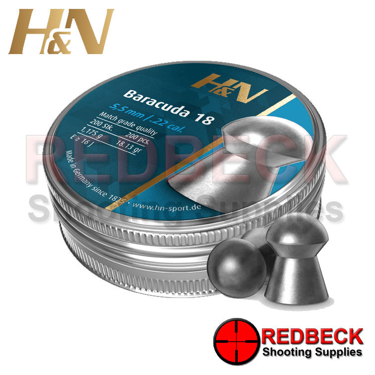 H&N Baracuda 18 Pellets – Redbeck Shooting Supplies