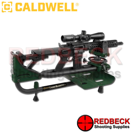 Caldwell Lead Sled DFT 2 Rear View showing the adjustment wheel.