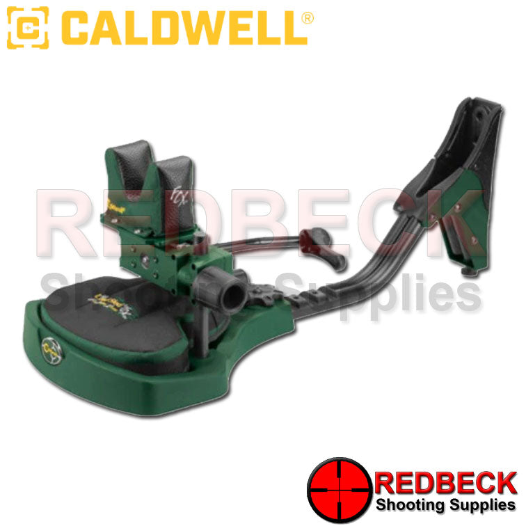 Caldwell Lead Sled FCX Shooting Rest Front View Showing The Adjustable Elevation Knob. 