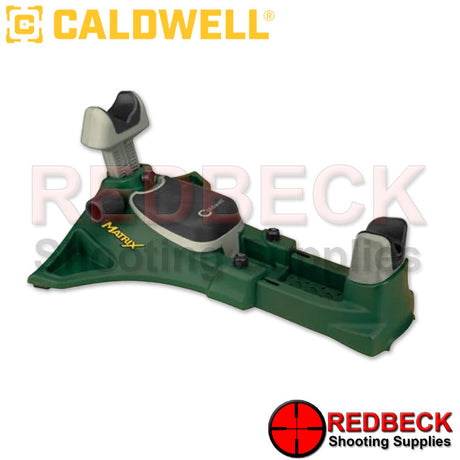 Caldwell Matrix Shooting Rest Rear View Showing The One-handed Elevation Adjustment Knob 