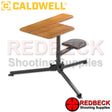 Caldwell Stable Table BR Shooting Bench Front View Showing The Laminated Oak Table