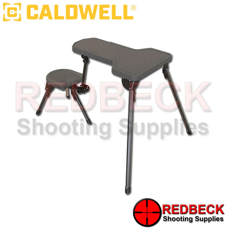Caldwell Stable Table Lite Front View Showing The Compact Design Of This Shooting Bench.