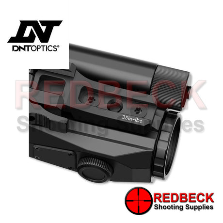 DNT OPTICS NVMD C200 Rail VIEW Showing the rail and the focus lens. 