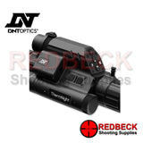 DNT OPTICS THERMNIGHT Rifle And Air Rifle TNC635R NIGHT VISION SCOPE REAR VIEW Showing The Operating Buttons.  