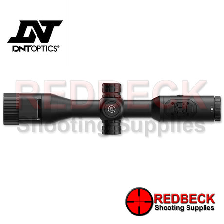 DNT OPTICS ZULUS 4K Tube Style Top View showing the menu buttons and the side turrets. 