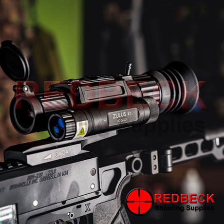 DNT OPTICS ZULUS V2 HD 3-12X WITH LRF LIFESTYLE VIEW Showing The Zulus Attached To A Rifle. 