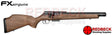 FX DRS MKII CLASSIC WALNUT 380mm Compact Right Hand View Showing the side lever and the picatinny rail. 