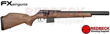 FX DRS MKII CLASSIC WALNUT 500mm Right Hand View Showing the improved 35MOA picatinny rail. 