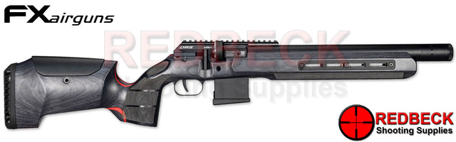 FX DRS MKII Redline Laminate Compact 380mm Right Hand View Showing the brand new grey laminate with red strips. 