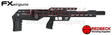 FX LEOPARD TUBE AIR RIFLE SHOWN FROM THE RIGHT HAND SIDE