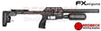 FX Panthera MKII Black Hunter 380mm FAC Right Side View Showing the carbon bottle and the side lever. 