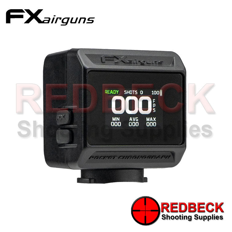 FX Pocket D1 Chronograph Front View showing the digital display. 