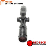 Falcon Optics X40i Ultra ELR 5-40x56 Rear View Showing the side focus turret .