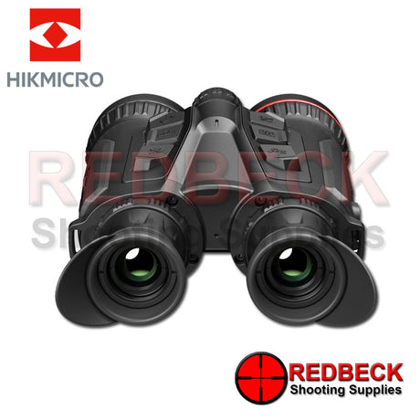 Hik Micro Habrok Pro HX60LS thermal imaging and digital night vision binoculars shown from the back