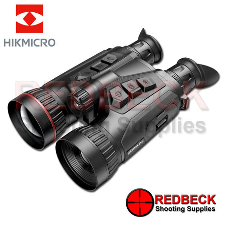 Hik Micro Habrok Pro HX60LS thermal imaging and digital night vision binoculars shown from the top