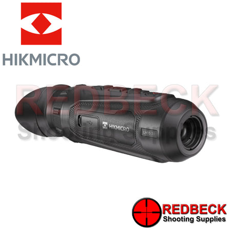 HIK MICRO LYNX 3.0 15mm LH15 Thermal Monocular offside view Showing the 15mm lens and the the rubber piece the protectors the charging port. 