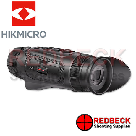 HIK MICRO Lynx 3.0 LQ35L 35mm Thermal Monocular Angled Rear View Showing the rubber eye piece. 