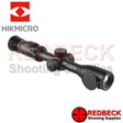 HIKMICRO A50P Alpex Pro Digital Day and Night Vision Rifle Scope Angled Front View showing the front lens. 