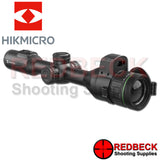 HIKMICRO Alpex A50EL 4K UHD Sensor LRF Digital Day & Night Rifle Scope Front Side Angled View