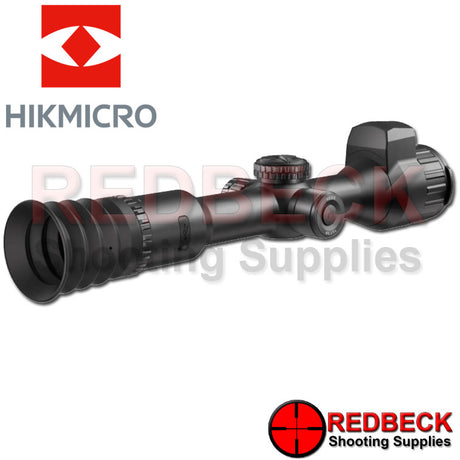 HIKMICRO Neos Angled Rear View Showing the rubber eye piece. 
