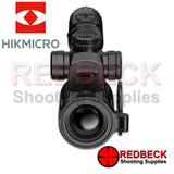 HIKMICRO Stellar 3.0 SH35L Air Rifle And Rifle Scope Forward Facing View Showing The Flip Cover And The Lens Glass