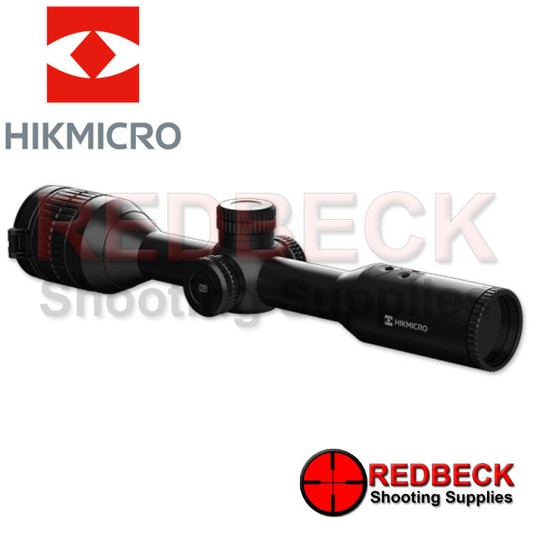 HIKMICRO Stellar Pro SQ50 Thermal Scope Rear View Showing The Eye Glass And The Eye Focus Wheel. 
