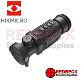 HIKMICRO Thunder 2.0 Pro TQ50C Thermal Clip on Rifle Scope Top View Showing The Menu Buttons And The Power Button. 