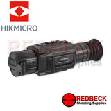 HIKMICRO Thunder 2.0 TE25 Thermal Rifle Scope Left Hand Side View Showing The Closed Flip Cover And The Protective USB Cap. 