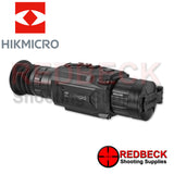 HIKMICRO Thunder 2.0 TE25 Thermal Rifle Scope Right Hand Side View Showing The Rubber Eye Piece And A Glimpse At The Menu Buttons. 