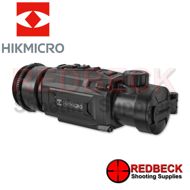HIKMICRO Thunder 2.0 TH35C Thermal Clip On Scope Right Hand View Showing The Scope Screw On Adapter. 