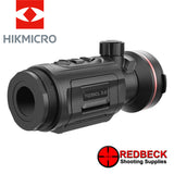 HIKMICRO Thunder 3.0 TQ35CL Thermal Front Clip-On with LRF shown from the rear left hand side