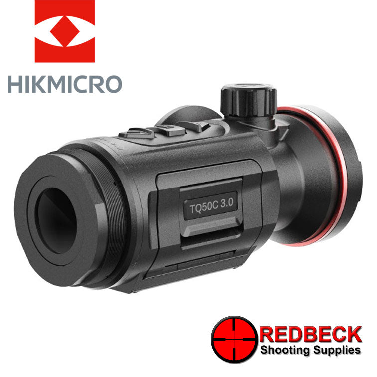 HIKMICRO Thunder 3.0 TQ50C Thermal Front Clip-On shown from the rear left hand side.