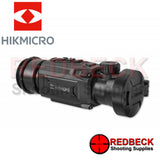 HIKMICRO Ultimate Thunder 2.0 Pro TQ50C Thermal Clip On Scope Right Hand Side View Showing The Focus Knob And The Closed Flip up Cover.