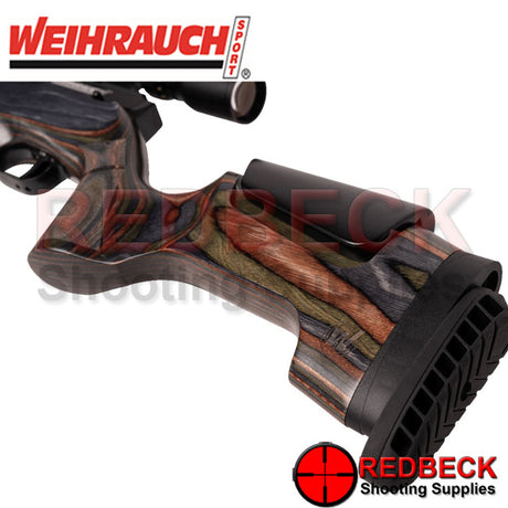 Weihrauch HW100X Laminate Adjustable CHEEKPIECE VIEW