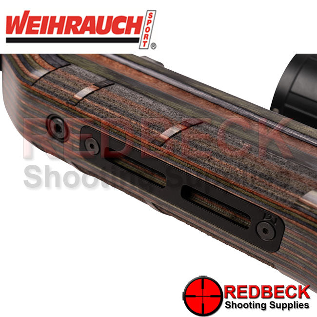 Weihrauch HW100X Laminate Adjustable MLOK RAIL VIEW