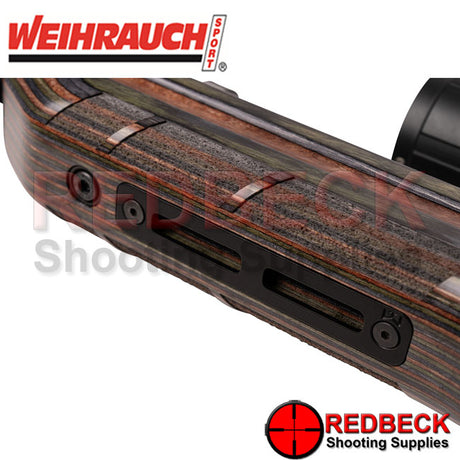 Weihrauch HW100X Laminate Adjustable MLOK RAIL VIEW