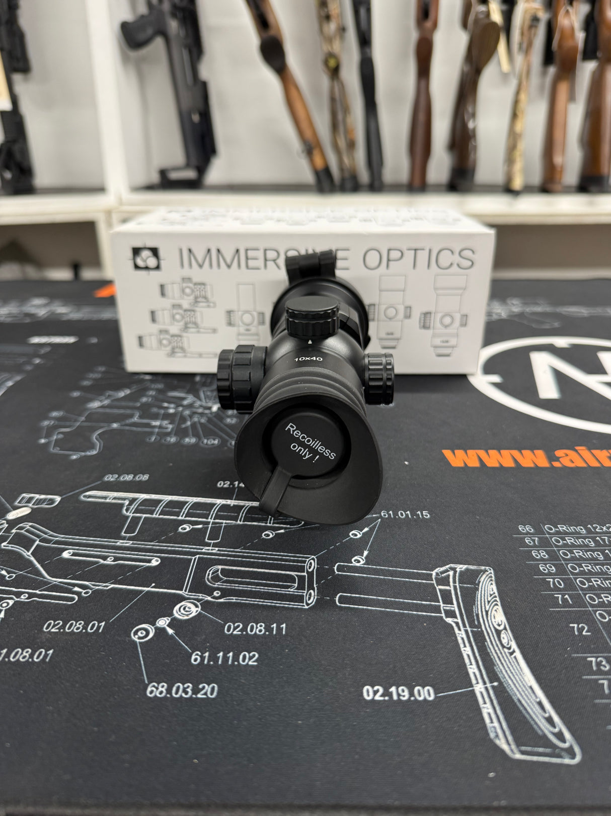 Second Hand Immersive Optics 10x40 Mil Dot Extended