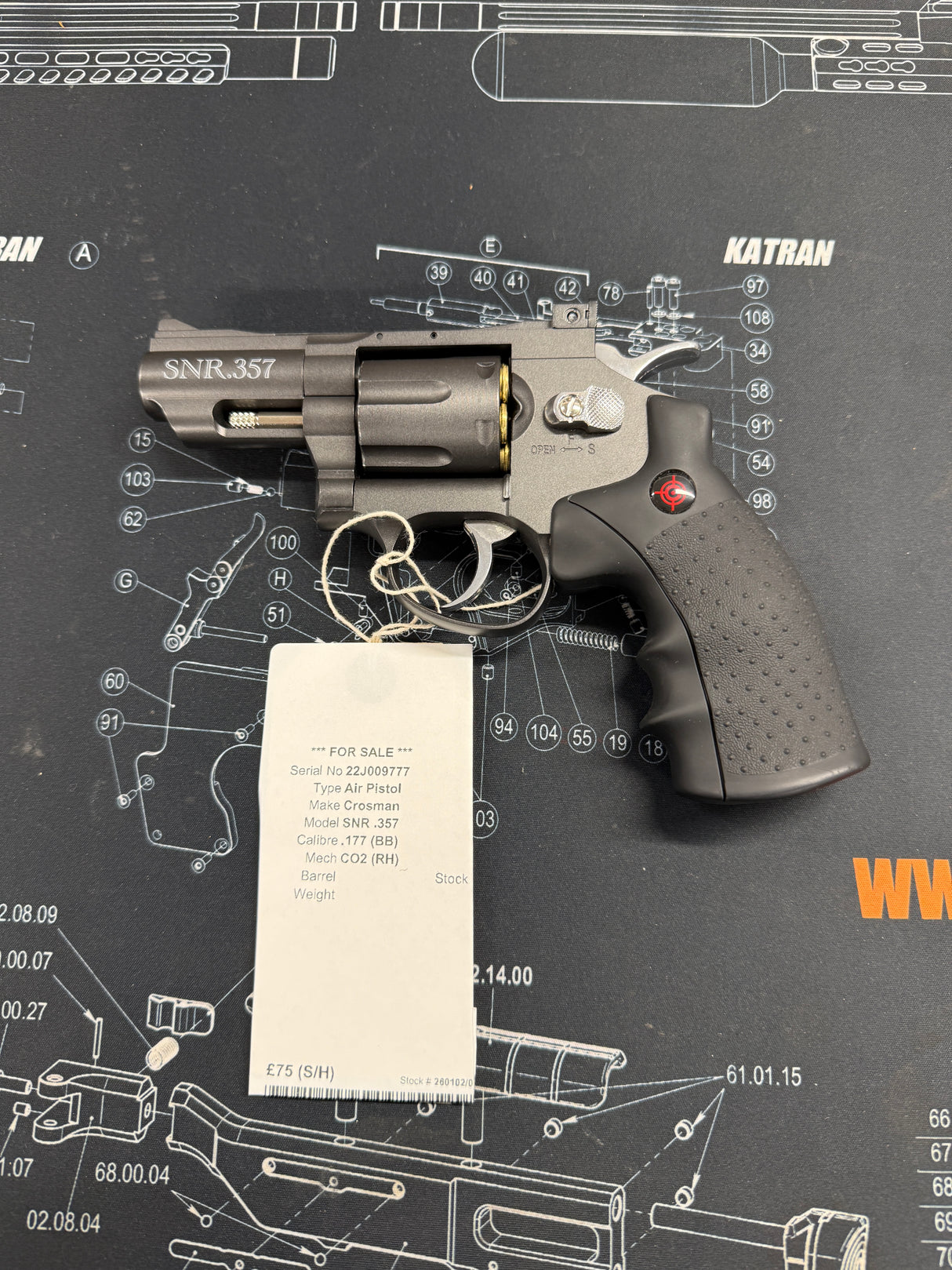 Second Hand Crosman SNR .357 .177